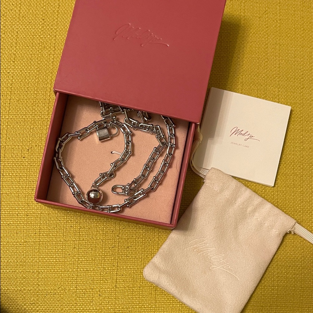 Silver Chain Necklace by Mod + Jo